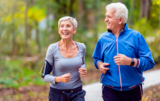 Older couple exercising for vein health and to stop DVT
